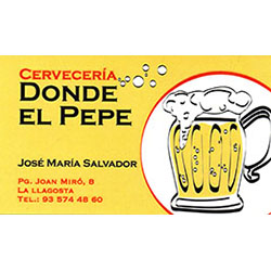 Bar donde el Pepe col·labora amb el Joventut Handbol La Llagosta